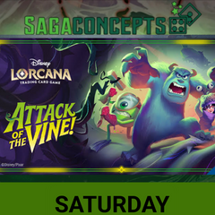 09/19/2026 Sat Lorcana Attack of the Vine! Set Championship Saturday at 9:45 am - 32 seats Tournament
