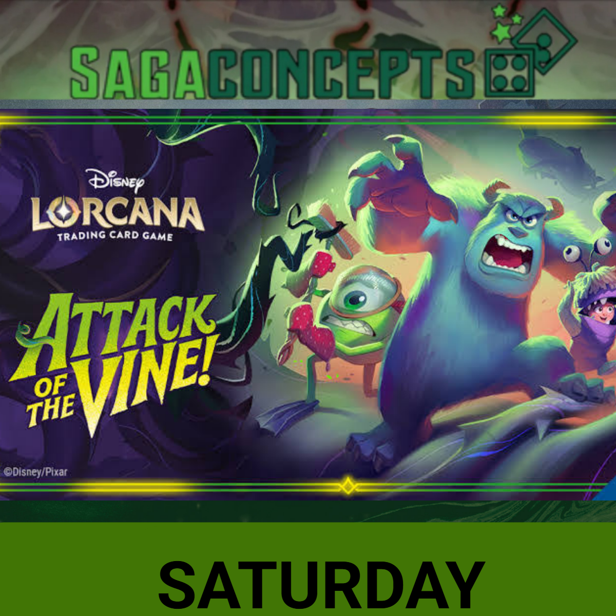 09/19/2026 Sat Lorcana Attack of the Vine! Set Championship Saturday at 9:45 am - 32 seats Tournament