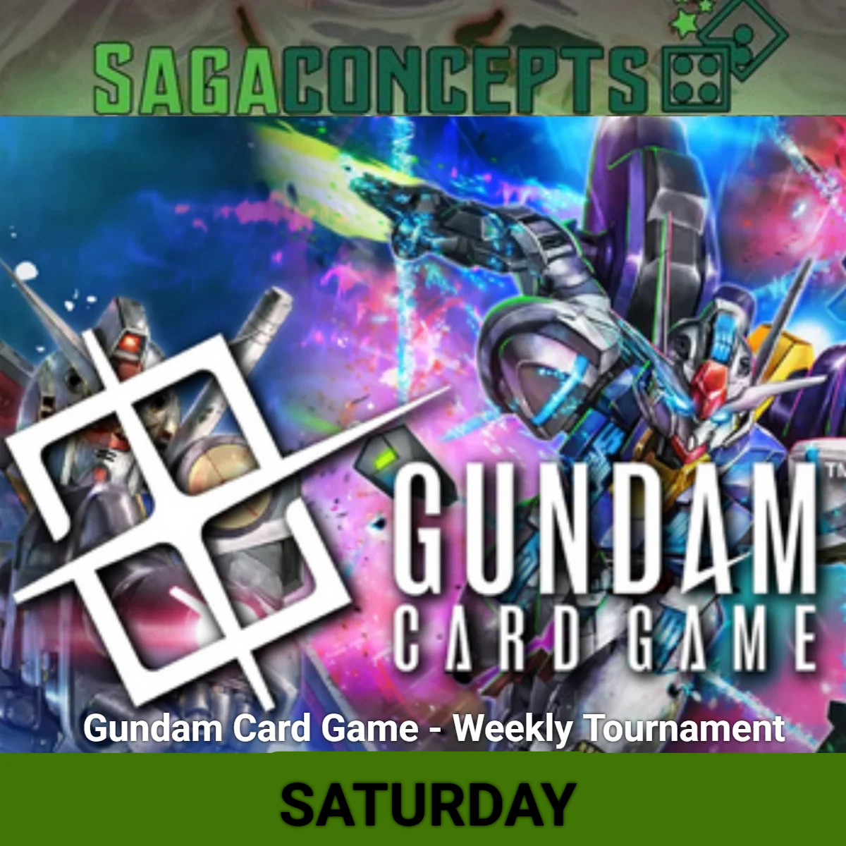 09/26/2026 Sat Gundam Card Game - Weekly Tournament 12 Seats - Saturday at 3 pm Tournament