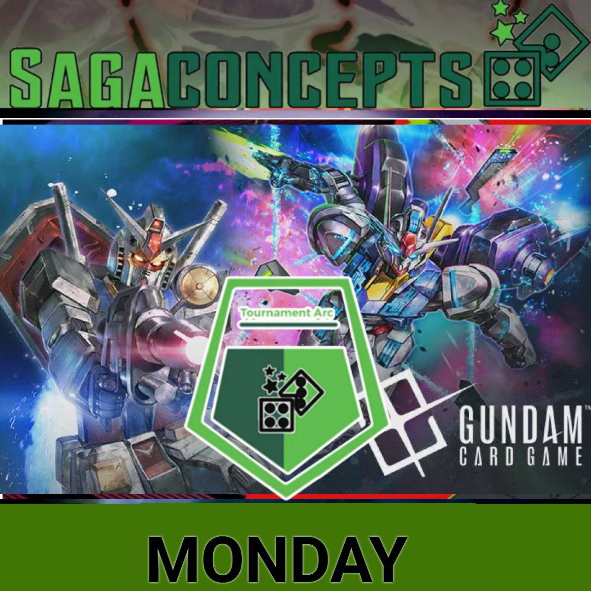 09/28/2026 Mon Gundam Card Game - Tournament Arc - 16 Seats - Monday at 7 pm Tournament