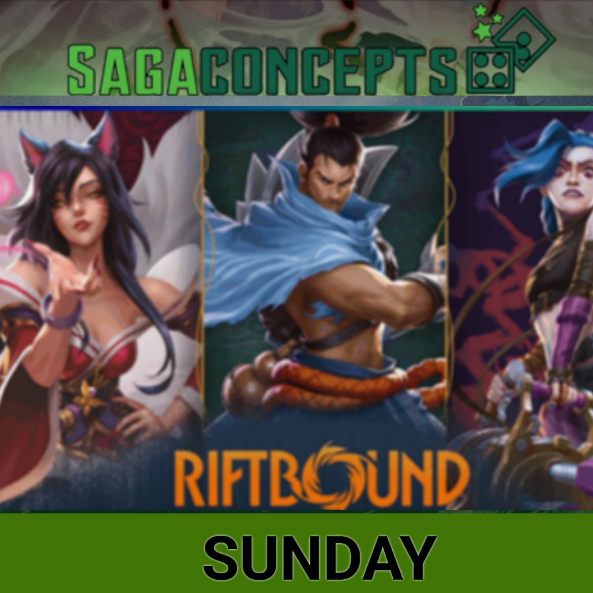 09/20/2026 Sun Riftbound TCG - Sunday Locals - 16 Seats - Sunday 11:30 am Tournament