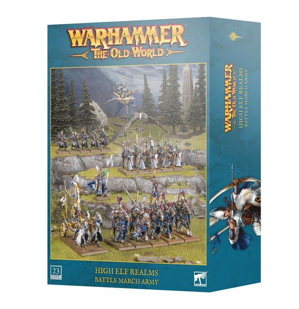Games Workshop The Old World High Elf Realms Battle March Army Plastic Box 13-23