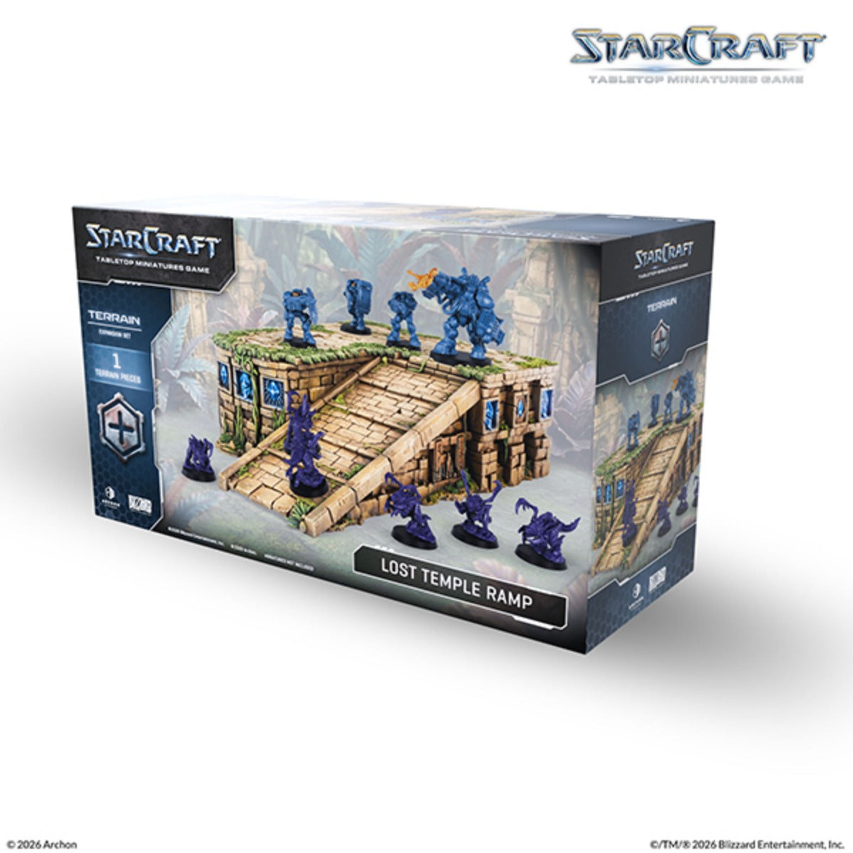 StarCraft Tabletop Miniatures Game Terrain Lost Temple Ramp Terrain Expansion Set ARSSCMG0036