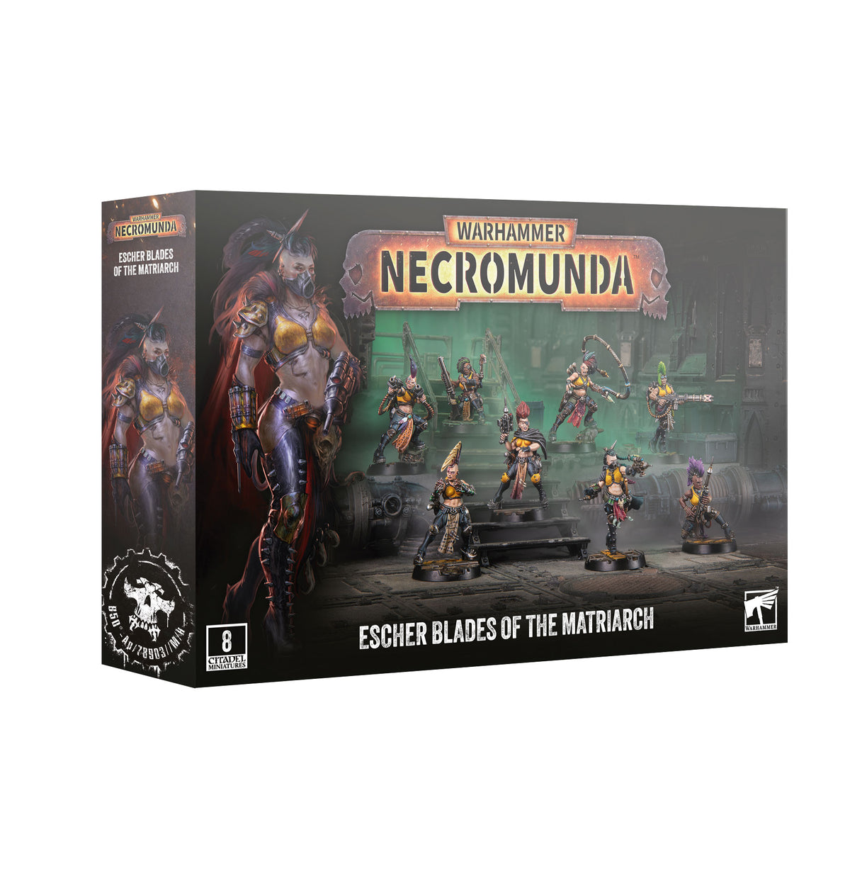 Games Workshop Necromunda House Escher Nec Escher Gang Matriarchs and Phyrr Cats Plastic Box 301-75