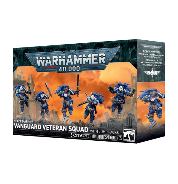 Games Workshop Warhammer 40K Space Marines S/M Vanguard Veteran Squad With Jump Packs Plastic Box 48-106