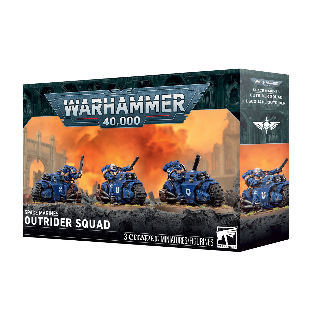 Games Workshop Warhammer 40K Space Marines Outrider Squad Plastic Box 48-112