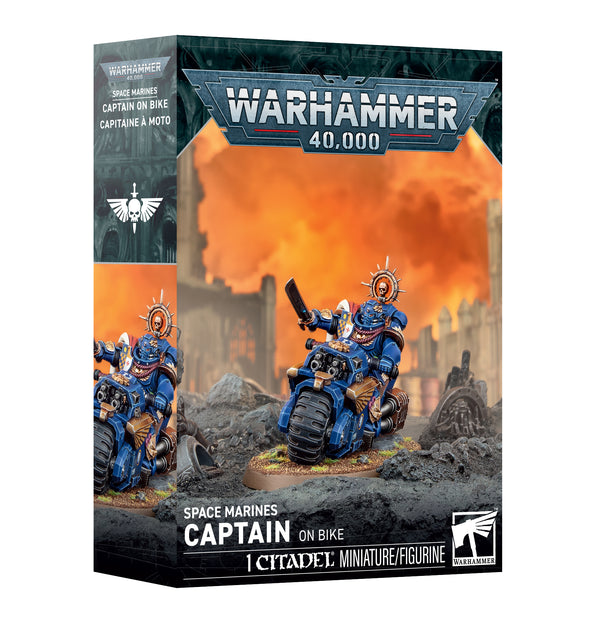 Games Workshop Warhammer 40K Space Marines Captain On Bike Plastic Box 48-113