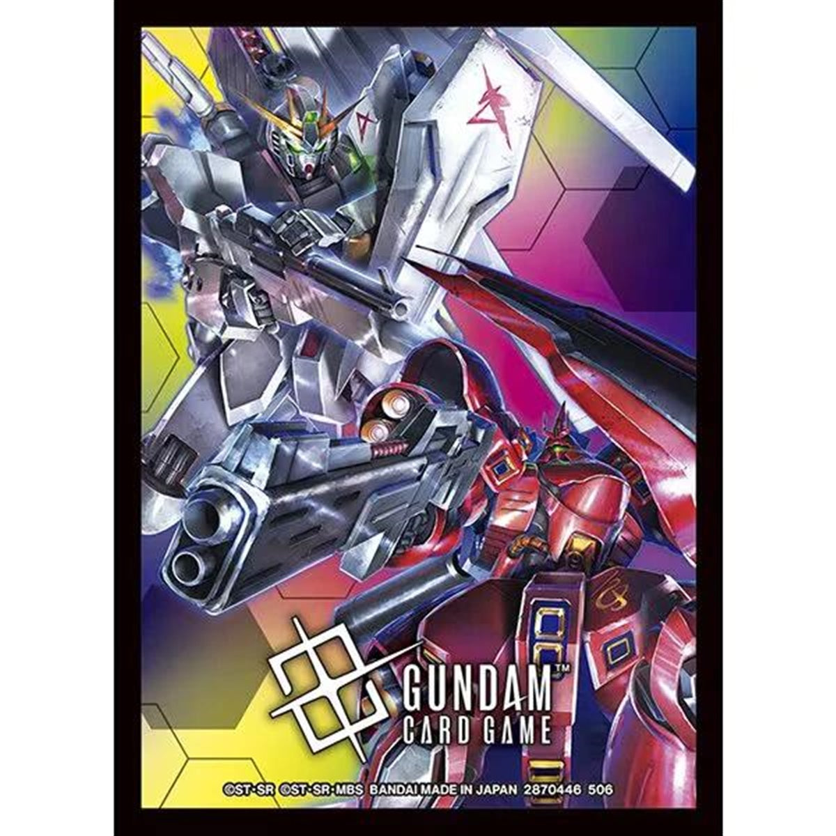 Gundam Card Game Official Card Sleeve 02 (3Ct) - Nu Gundam / Sazabi