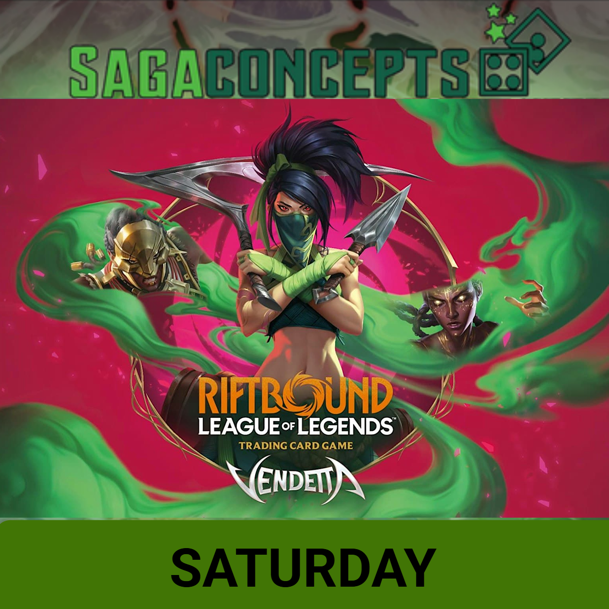 10/03/2026 Sat Riftbound TCG - October - Vendetta II - Summoner Skirmish - 32 Seats - Saturday 9:45 am Tournament