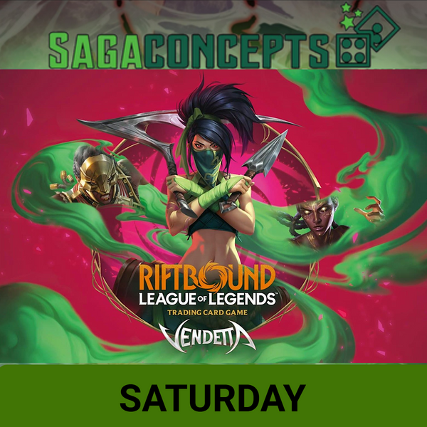 10/03/2026 Sat Riftbound TCG - October - Vendetta II - Summoner Skirmish - 32 Seats - Saturday 9:45 am Tournament