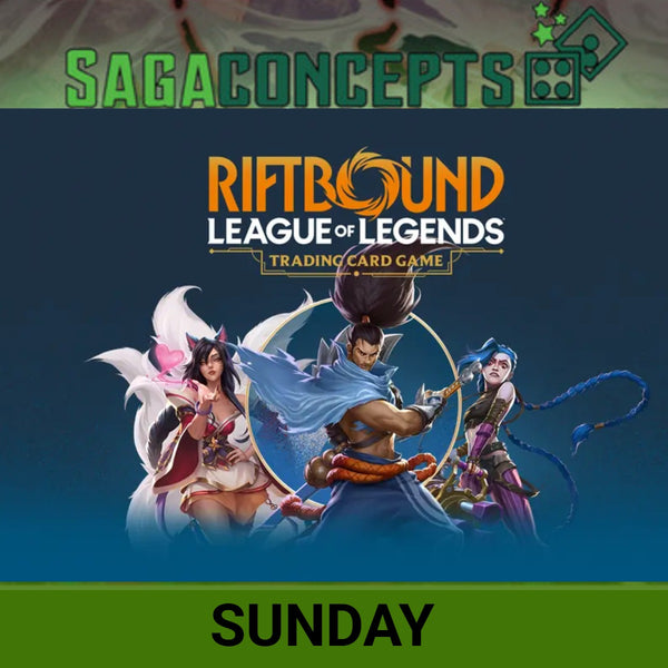 10/25/2026 Sun Riftbound TCG - Sunday Locals RGN Era - 16 Seats - Sunday 11:30 am Tournament