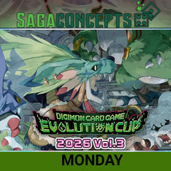 10/26/2026 Mon Digimon TCG Evolution Cup 2026 Vol 3. at 7 pm Tournament