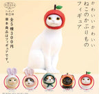 Kitan Club Cat Cap Figure – Blind Box Collectible Display Item (1 of 5 Designs) – for Ages 15+ – Authentic Japanese Figure for Desk or Shelf Décor - Single Pack
