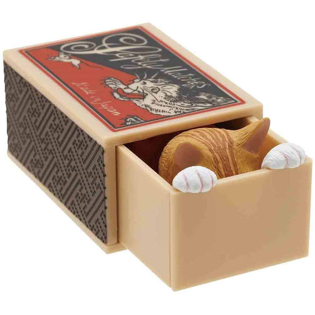 Kitan Club Cat Peek Matchbox Blind Box - 1 of 4 Collectable Figurines- Fun, Versatile Decoration - Authentic Japanese Design - Single Pack