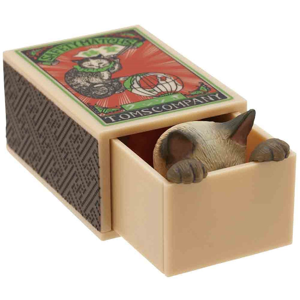 Kitan Club Cat Peek Matchbox Blind Box - 1 of 4 Collectable Figurines- Fun, Versatile Decoration - Authentic Japanese Design - Single Pack