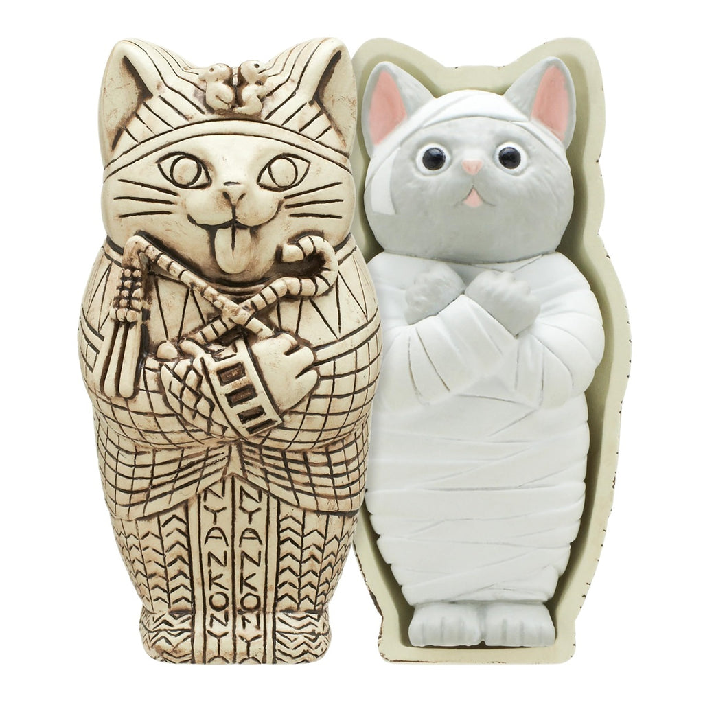 Kitan Club Mummy Cat Figure Blind Box - 1 of 5 Collectable Mini Figurines - Fun, Versatile Decoration - Single Pack