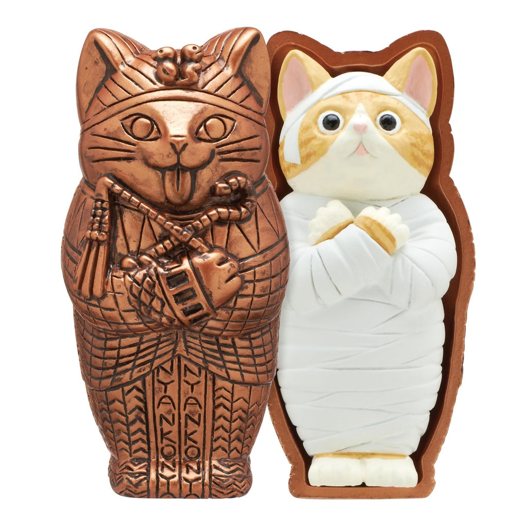 Kitan Club Mummy Cat Figure Blind Box - 1 of 5 Collectable Mini Figurines - Fun, Versatile Decoration - Single Pack