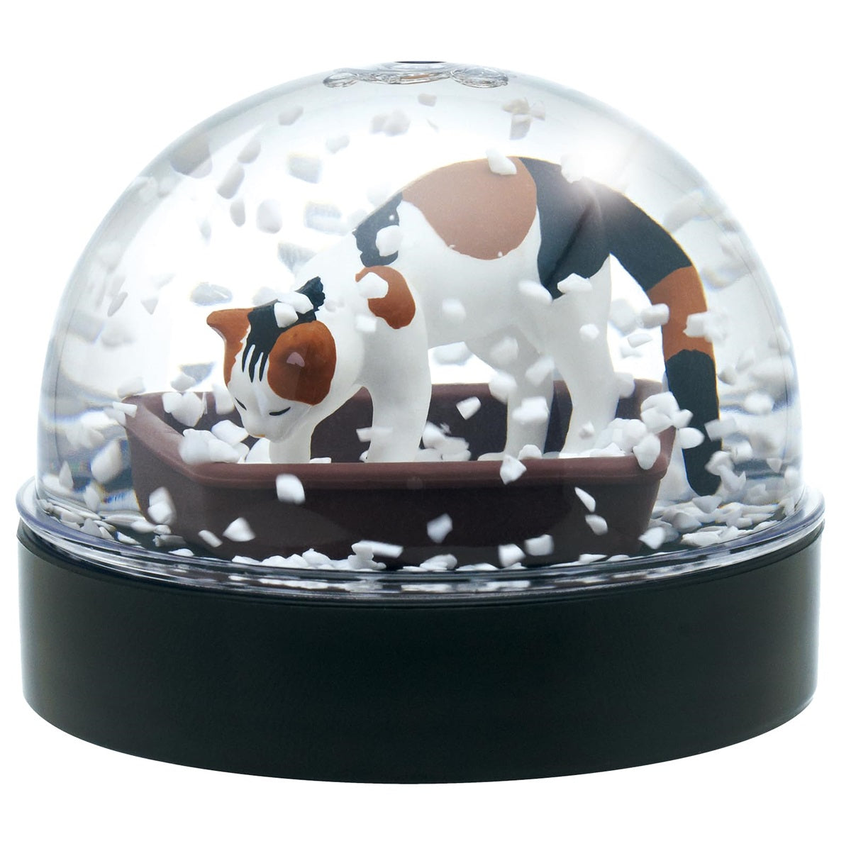 Kitan Club Cat Litter Snow Globe Blind Box – Authentic Japanese Collectible Miniature for Desk or Shelf Decor (1 of 4 Designs, Ages 15+, Not a Toy) - Single Pack