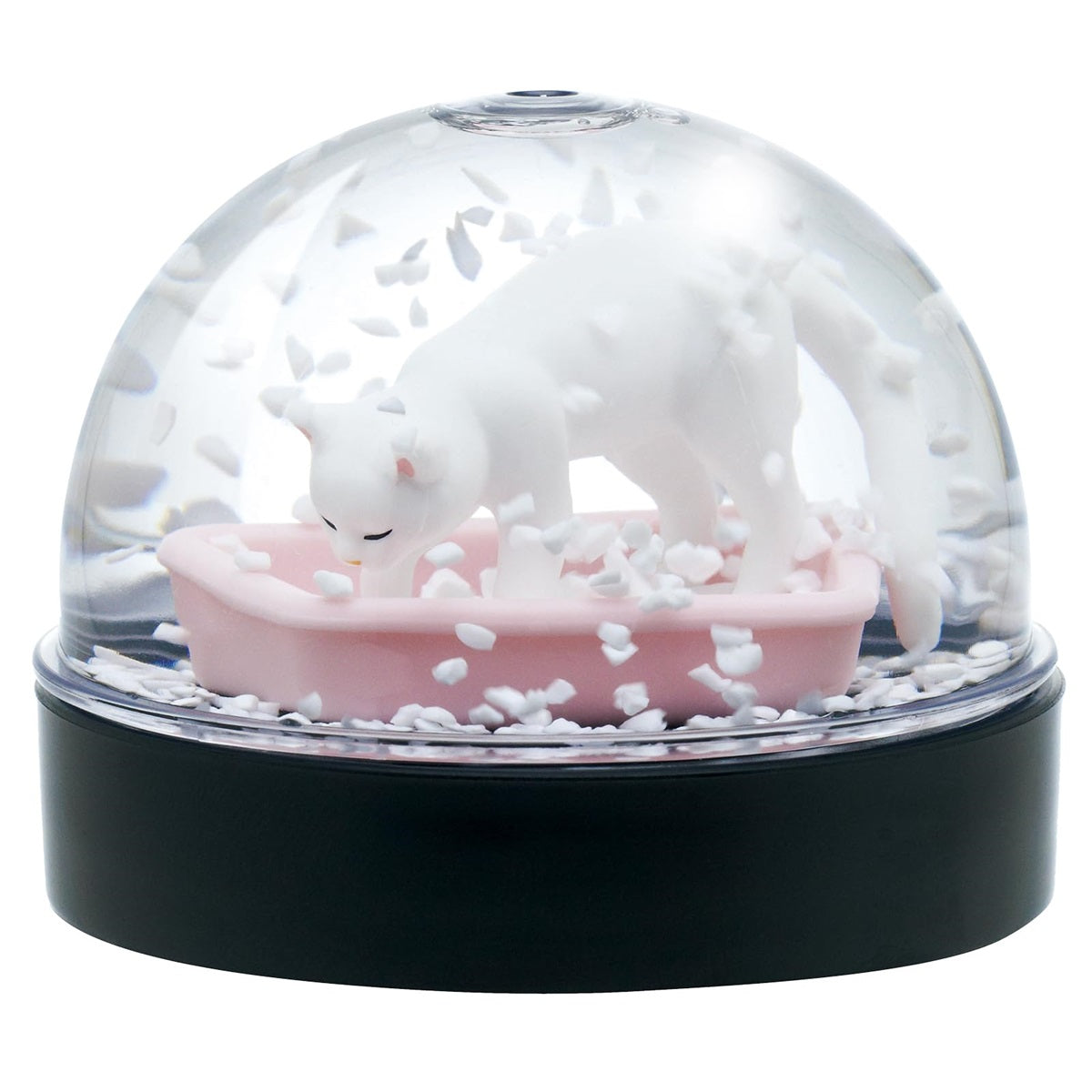 Kitan Club Cat Litter Snow Globe Blind Box – Authentic Japanese Collectible Miniature for Desk or Shelf Decor (1 of 4 Designs, Ages 15+, Not a Toy) - Single Pack