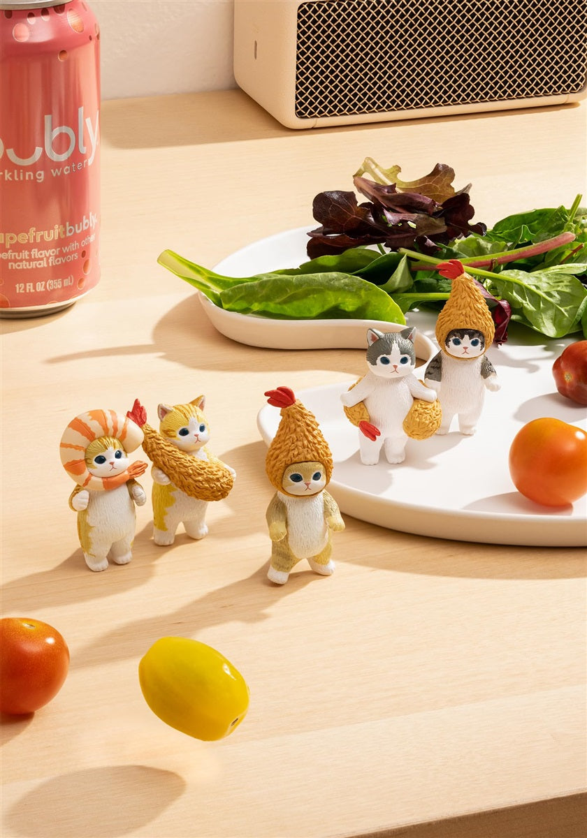 Parade Inc. Mofusand Fried Shrimp Cat Blind Box - 1 of 5 Collectable Figurines - Fun, Versatile Decoration for Cat Enthusiasts - Single Pack