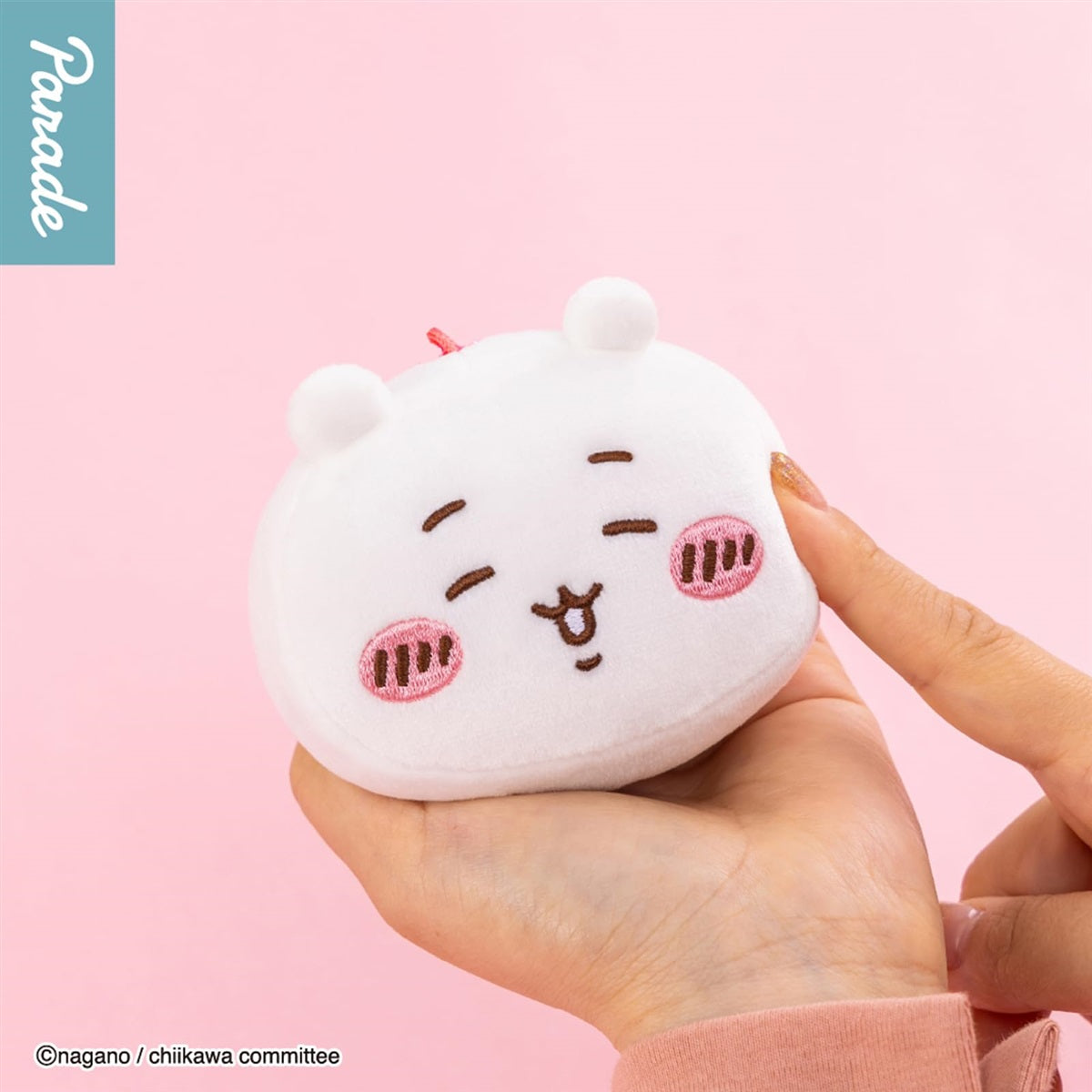 Chiikawa Mini Face Plush Mascot- Official Licensed Parade Collectible Soft Plush- One Random Design (1 of 5 Possible Designs) - Single Pack