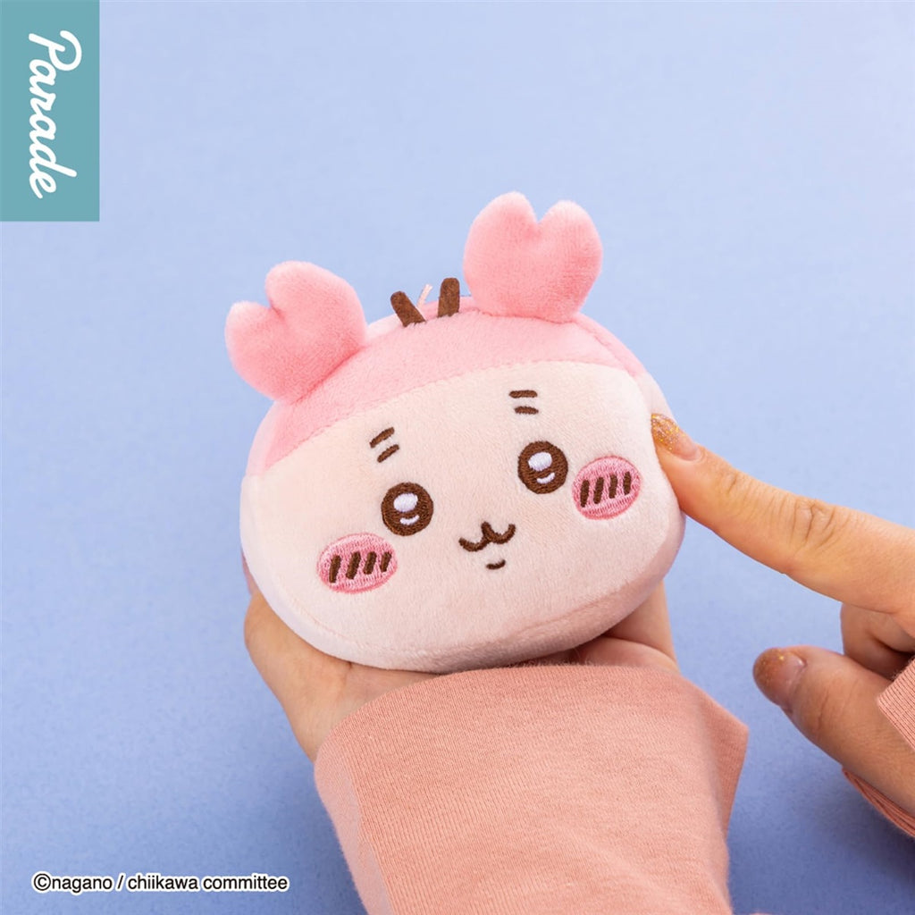 Chiikawa Mini Face Plush Mascot- Official Licensed Parade Collectible Soft Plush- One Random Design (1 of 5 Possible Designs) - Single Pack