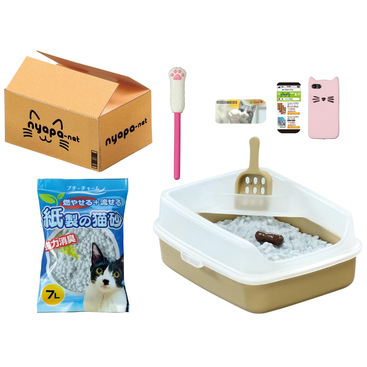 Re-Ment- Life with Cats Blind Box- Includes 1 of 8 Collectible Mini Figurines - Fun and Versatile Decoration - Single Pack
