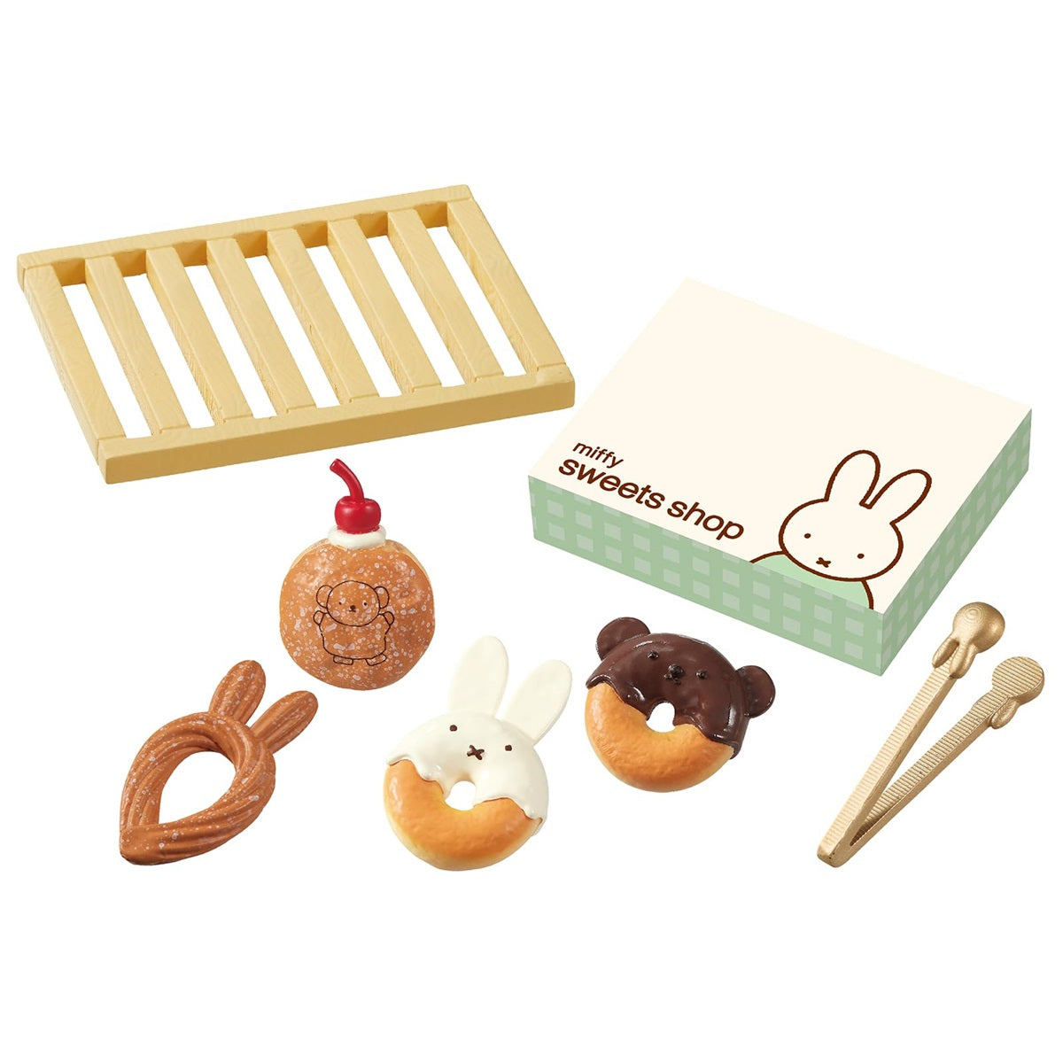 Re-Ment Miffy Sweets Shop Blind Box Miniature Figure – Dessert Shop Collection (1 Random Design, 1 of 8) - Single Pack