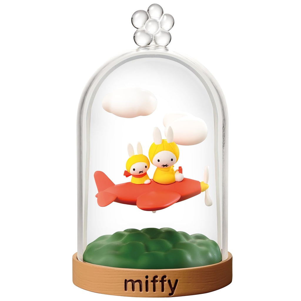 Re-Ment Miffy Terrarium Blind Box-Trading Figure- 1 Random Variation (1 of 6 Styles), Official Miffy Collectible Display Accessory - Single Pack