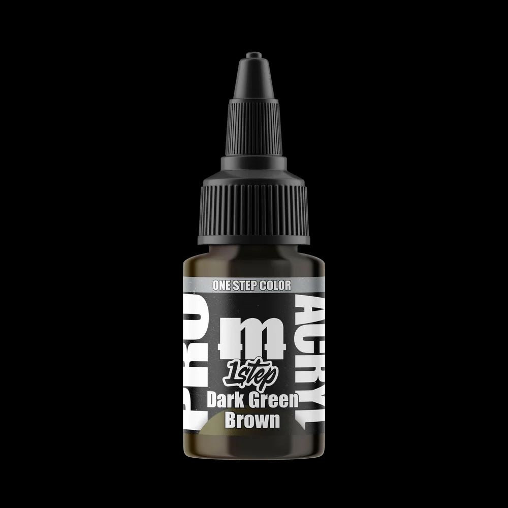 Monument Hobbies Pro Acryl 1Step 509 Dark Green Brown Paint - 22ml