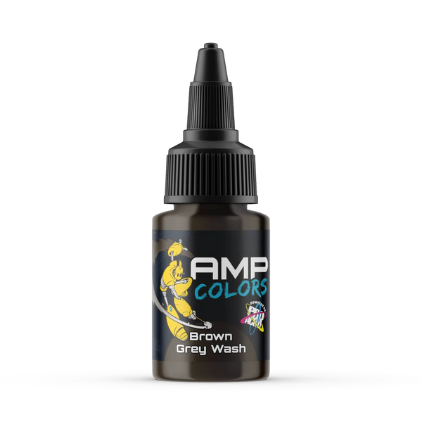 Monument Hobbies AMP Colors 023 Brown Grey Wash Paint - 22ml