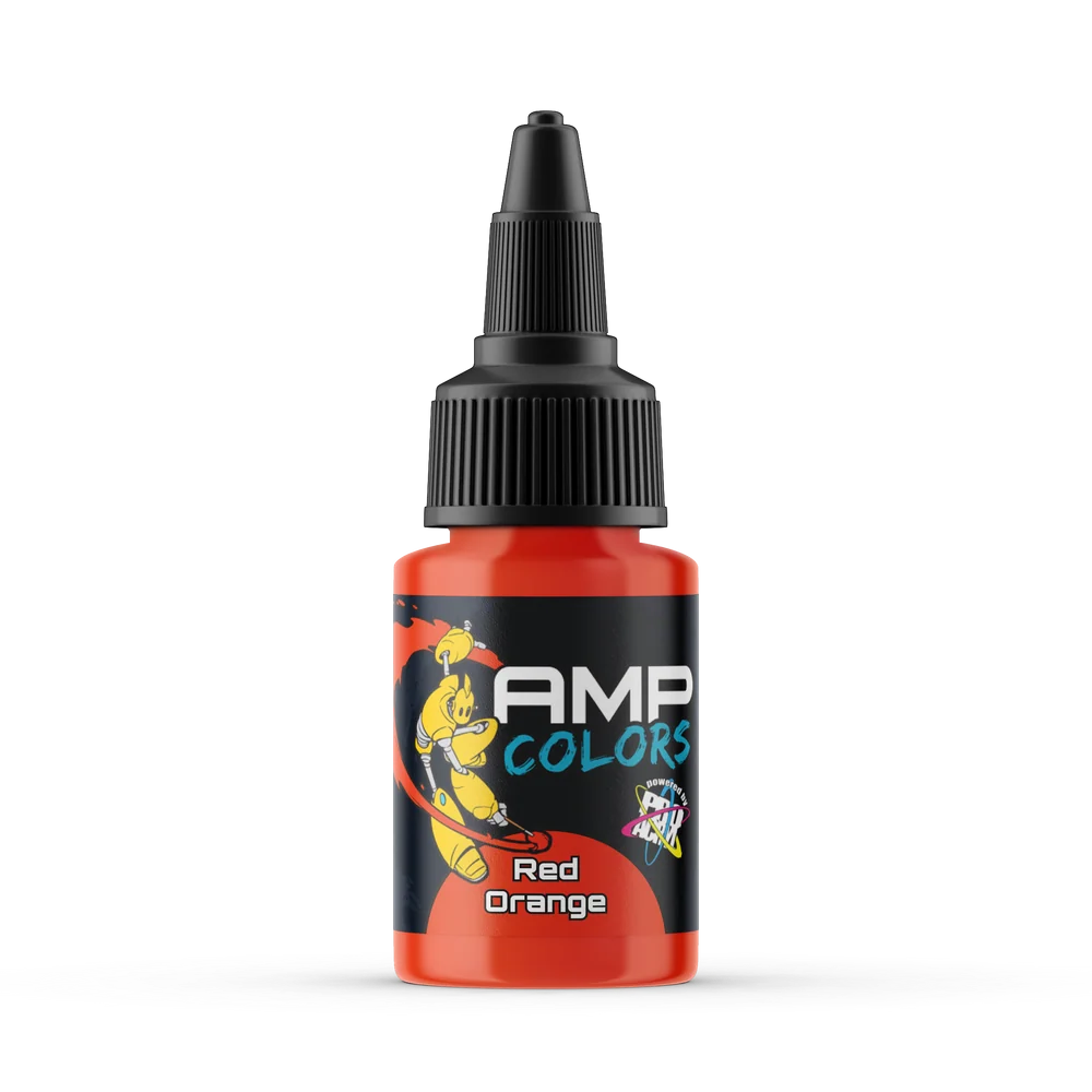 Monument Hobbies AMP Colors 017 Red Orange Paint - 22ml