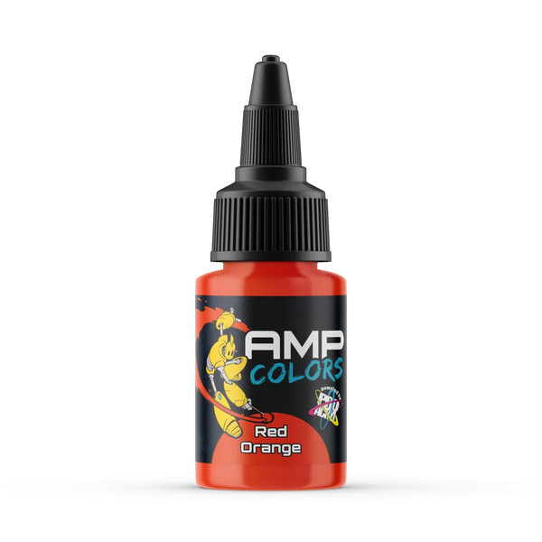 Monument Hobbies AMP Colors 017 Red Orange Paint - 22ml