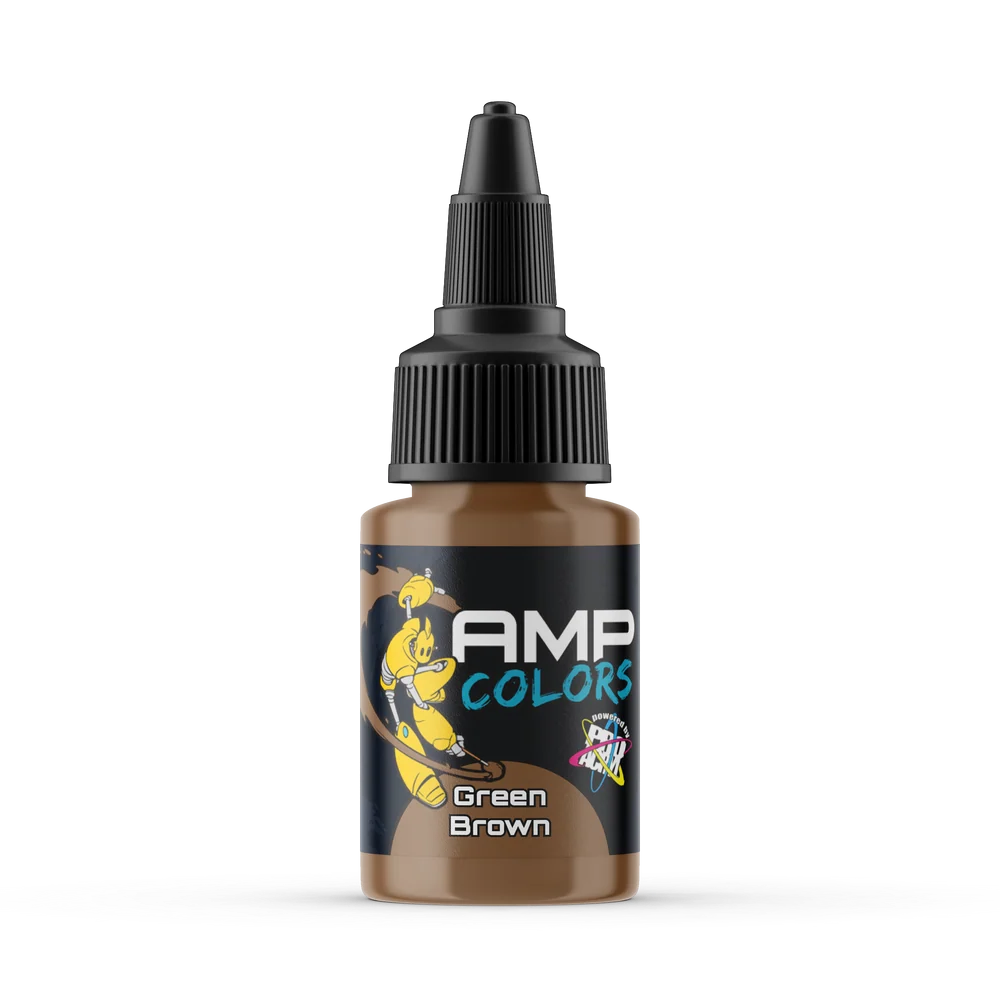 Monument Hobbies AMP Colors 020 Green Brown Paint - 22ml