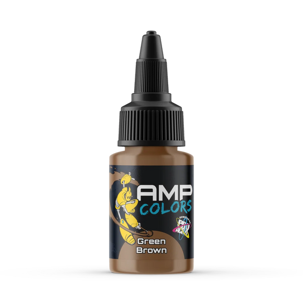 Monument Hobbies AMP Colors 020 Green Brown Paint - 22ml