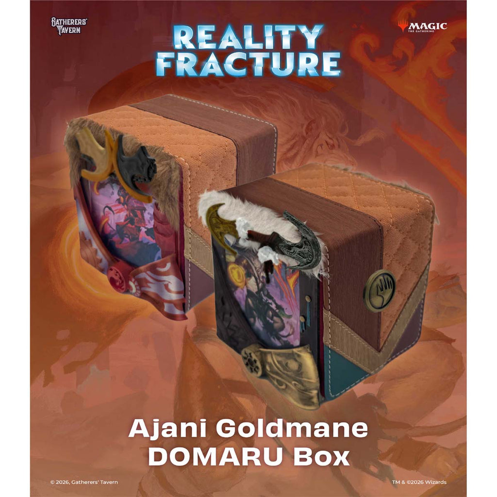 Gatherers' Tavern Magic The Gathering FRA Fractured Reality Domaru Finest Deckbox Ajani Goldmane