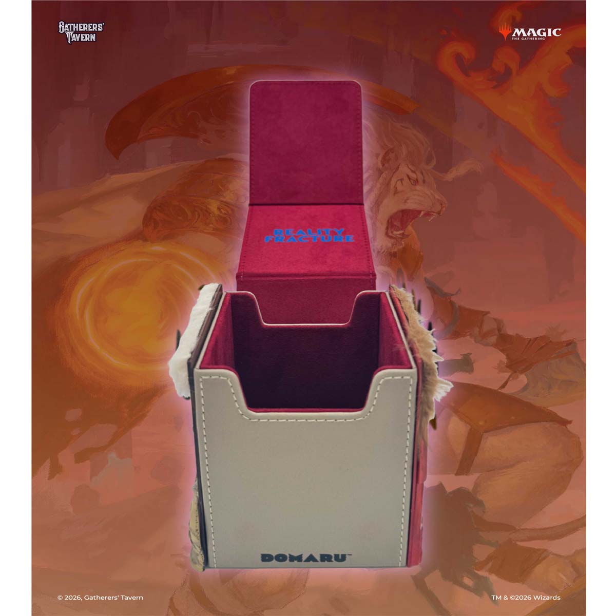 Gatherers' Tavern Magic The Gathering FRA Fractured Reality Domaru Finest Deckbox Ajani Goldmane