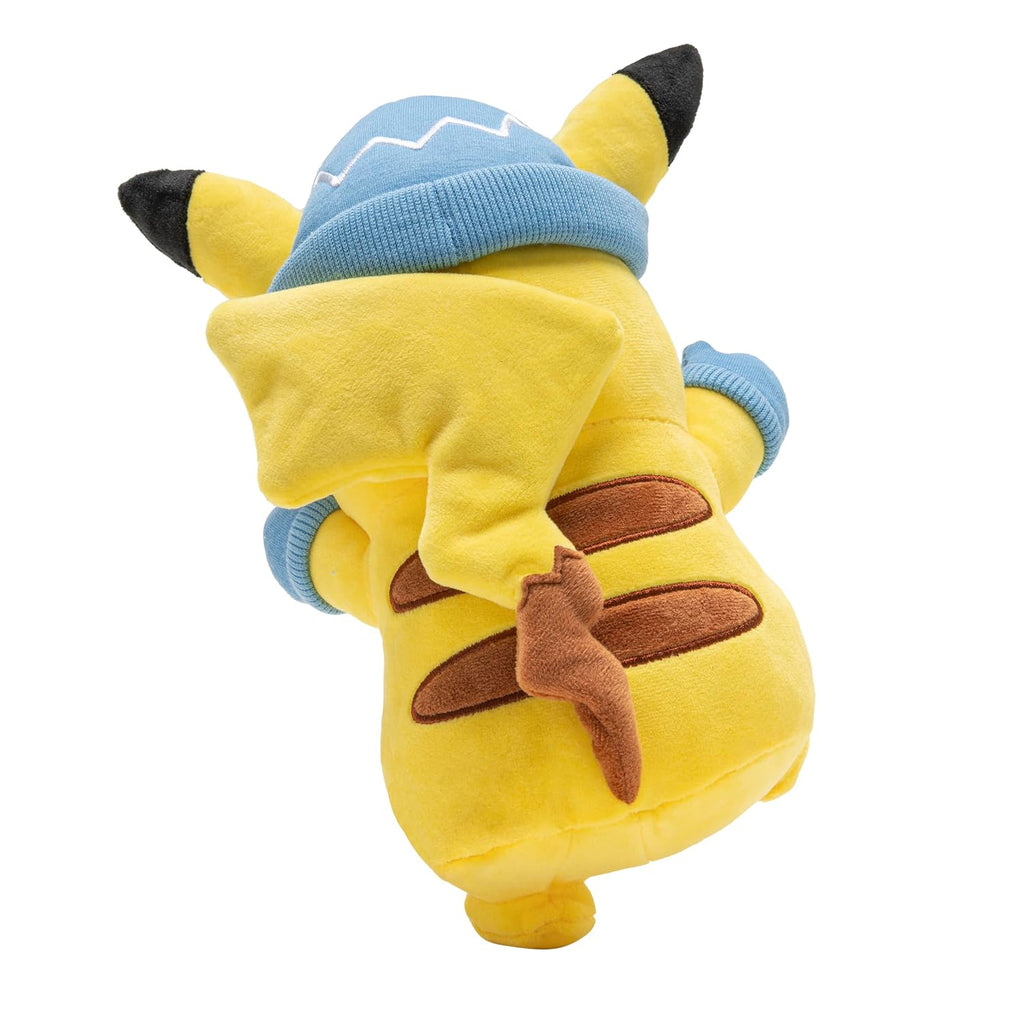 Pokémon 8" Pikachu Holiday Christmas Plush with Santa Hat & Mittens Accessory