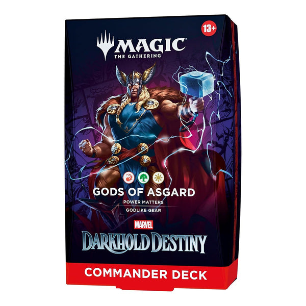 Magic The Gathering Universes Beyond Marvel Darkhold Destiny Gods of Asgard Commander Deck MTG-MDD-CD-GOA