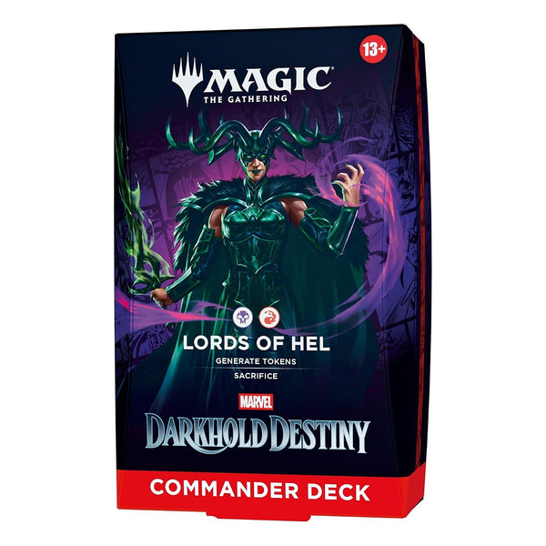 Magic The Gathering Universes Beyond Marvel Darkhold Destiny Lords of Hel Commander Deck MTG-MDD-CD-LOH
