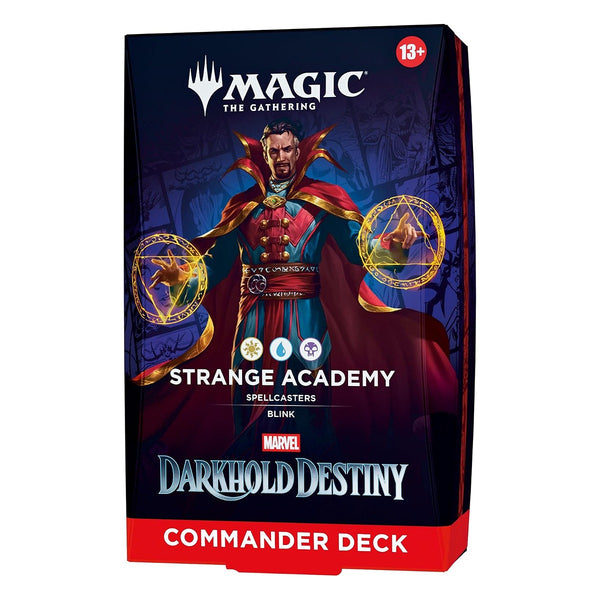 Magic The Gathering Universes Beyond Marvel Darkhold Destiny Strange Academy Commander Deck MTG-MDD-CD-SA