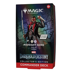 Magic the Gathering Universes Beyond Marvel Darkhold Destiny Midnight Sons Commander Deck, Collector Edition Display (Single Pack)