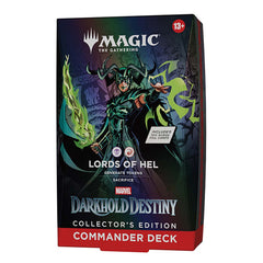 Magic the Gathering Universes Beyond Marvel Darkhold Destiny Lords of Hel Commander Deck, Collector Edition Display (Single Pack)