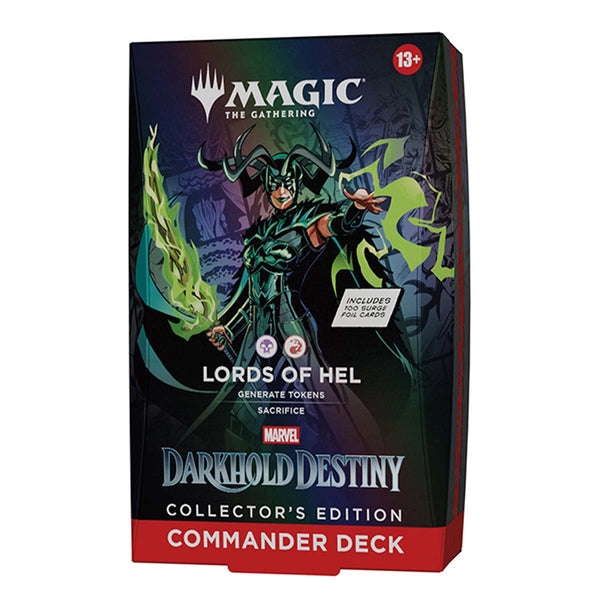 Magic the Gathering Universes Beyond Marvel Darkhold Destiny Lords of Hel Commander Deck, Collector Edition Display (Single Pack)