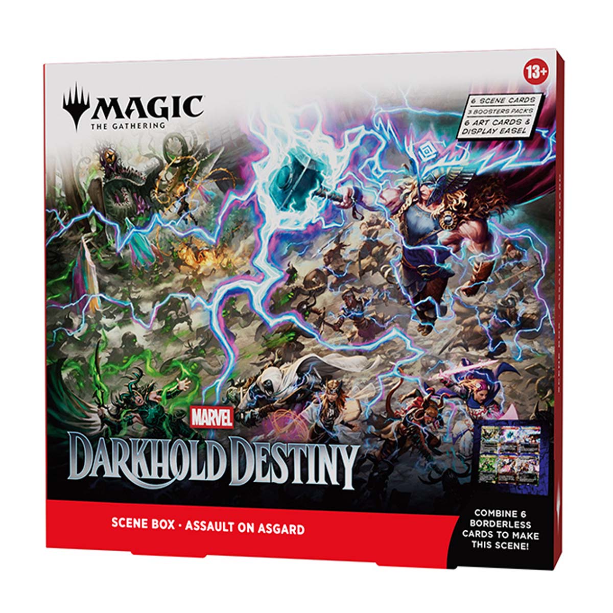 Magic the Gathering Universes Beyond Marvel Darkhold Destiny Assault on Asgard Scene Box
