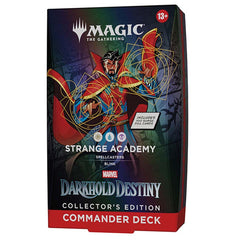 Magic the Gathering Universes Beyond Marvel Darkhold Destiny Strange Academy Commander Deck, Collector Edition Display (Single Pack)