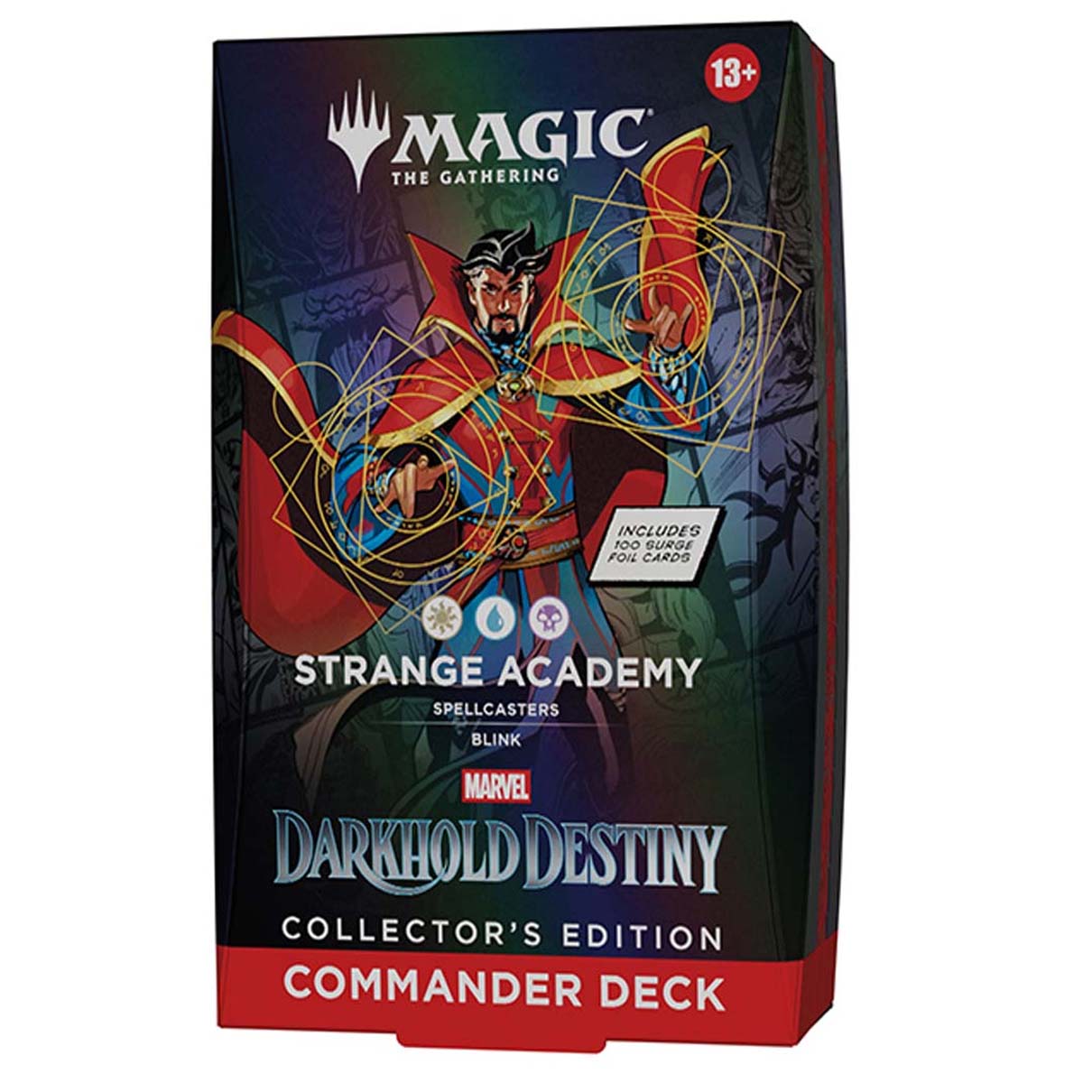 Magic the Gathering Universes Beyond Marvel Darkhold Destiny Strange Academy Commander Deck, Collector Edition Display (Single Pack)