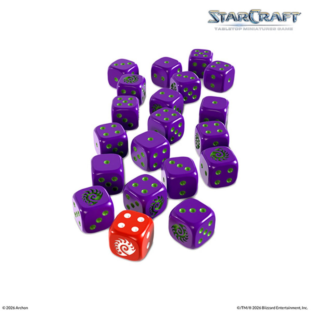 StarCraft Tabletop Miniatures Game Dice Set- Zerg ARSSCMG0023