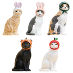 Kitan Club Cat Cap Figure – Blind Box Collectible Display Item (1 of 5 Designs) – for Ages 15+ – Authentic Japanese Figure for Desk or Shelf Décor - Single Pack