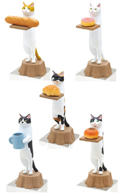 Kitan Club Cat Bakery Plastic Toy- Blind Box Includes 1 of 5 Collectable Figurines - Fun, Versatile Decoration - Authentic Japanese Design - Made from Durable Plastic - Single Pack